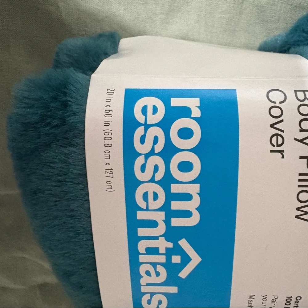 Target Teal Plush Pillow Cover